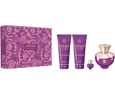 Kvepalų rinkinys moterims Versace Dylan Purple 2024 (EDP, 100 ml + EDP, 5 ml + dušo želė, 100 ml + kūno losjonas, 100 ml)