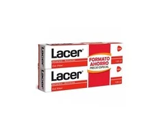"Lacer" dantų pasta "Antiplaque Anticaries" 2x125ml