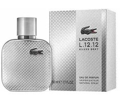 Lacoste L.12.12 Sidabrinis Pilkas EDP parfumuotas vanduo vyrams, 50 ml