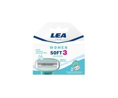 "Lea Woman Soft3 Sensitive" skūtimosi galvutės 2vnt