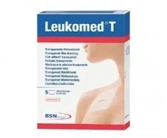 Leukomed T skaidrus pleistras 5x7,2 cm 5 vnt. Bsn Medical