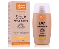 Martiderm Sun Care Active [D] Fluid SPF 50+ intensyvaus poveikio fluidinis veido kremas nuo saulės, 50 ml