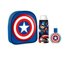 Capitan America Marvel Captain America tualetinis vanduo su purškikliu 50 ml, 3 dalių rinkinys