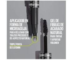 „Maybelline“ antakių įdėklas, švelnus rudas, 1 U