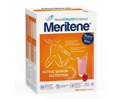 Meritene Active Senior Nutrition Braškių skonio kokteilis 15 vnt