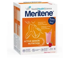 Meritene Active Senior Nutrition Braškių skonio kokteilis 15 vokų