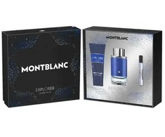 Mont Blanc Montblanc Explorer Ultra Mėlyna kvepalų purškiklis 100 ml, 3 dalių rinkinys