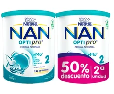 Nestlé Nan Optipro 2 DUPLO 2x800g papildomas pienas kūdikiams nuo 6 mėnesių