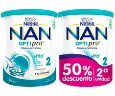 Nestlé Nan Optipro 2 DUPLO 2x800g papildomas pienas kūdikiams nuo 6 mėnesių