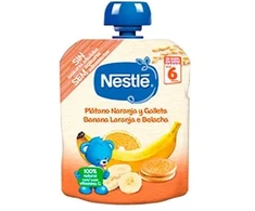 Nestle Naturnes Bananai - apelsinai - sausainiai 6m 90g