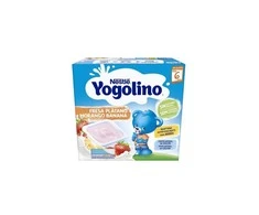 Nestle Yogolino braškių ir bananų 6m 4x 100g