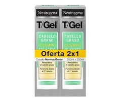Neutrogena T-Gel šampūnas nuo pleiskanų Normaliai riebūs plaukai 250ml 250ml