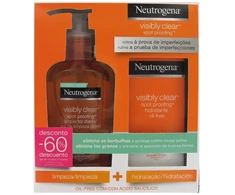"Neutrogena Visibly Clear Daily Wash" 200 ml rinkinys 2 vnt
