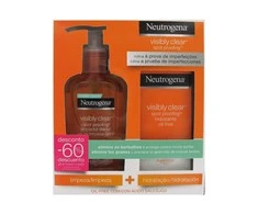 "Neutrogena Visibly Clear Daily Wash" 200 ml rinkinys 2 vnt