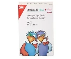 Nexcare™ Opticlude™ ortoptinis spausdintas akių pleistras, didelis 30 U
