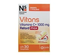 NS Vitans Vitaminai C+ 1000Mg Retard Max 30 vnt