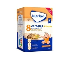 Nutribén 8 grūdai su medum 4 rūšių vaisiais 600g