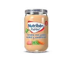 Nutribén Jautiena su šparaginėmis pupelėmis ir morkomis 235g