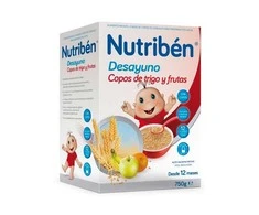 "Nutribén" pusryčių dribsniai "Wheat Wheat Fruit" 750g