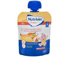 Nutribén Fruit &amp; Go! Pear, Banana, Oranžinis, And Biscuit 90g
