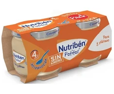 Nutribén Jar Banana, Mandarin, Pear &amp; Biscuit 2 Packs 190 g