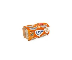 Nutriben Nutriben Obuolių, apelsinų, bananų ir sausainių tyrelė 2x 120g