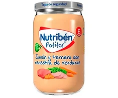 Nutribén Potito kumpis, jautiena su daržovėmis 235g