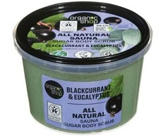 Organic Shop All Natural Sauna Exfoliante Corporal Azucar Grosella, 250 ml