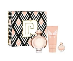 Paco Rabanne Olympea kvepalų purškiklis 80 ml, 3 dalių rinkinys