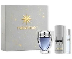 Paco Rabanne Rabanne Invictus Eau De Toilette Purškiklis, 100 ml Set 3 Pieces