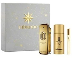 Paco Rabanne Rabanne Million Gold EDP Intense Purškiklis, 100 ml Set 3 Pieces