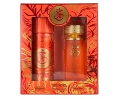 Set Paris Corner: Khair Fusion Eau De Parfum Unisex, 100 ml + Khair Fusion Dezodorantas Purškiklis For Women, 200 ml