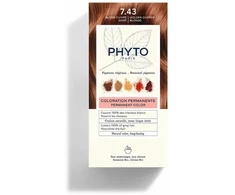 Phyto Color Kit Coloration Permanent Hair Dye 7.43 Copper, 50 ml