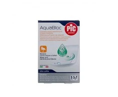 Pic Aquabloc Sterile Atsparus vandeniui Post-Op Plaster With Bactericide sterilus tvarstis 5 X 7cm 5 vnt
