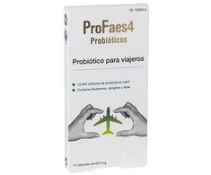 Profaes4 Probiotic For Travelers probiotikai keliaujantiems 14 kapsulės Of 633mg
