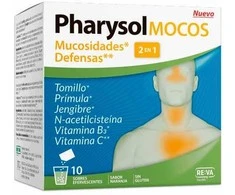REVA Pharysol Mocos tirpios tabletės lengvinančios atsikosėjimą 10 pakelių