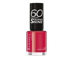 Rimmel London 60 Seconds Super Shine Nagų lakas Moterims 8 ml, 430 Coralicious