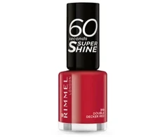 Rimmel London Rimmel 60 Seconds Super Shine 310 Double Decker Raudona
