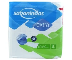 Sabanindas Extra Protect 60x60cm 20 Unidades