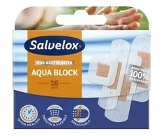 "Salvelox Aquablock" įvairaus dydžio pleistrai 18 vnt