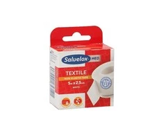 Salvelox Esparadrapo Téxtil Baltas pleistra 5mx2