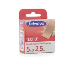 Salvelox Tekstilė Ipoalerginė 5x2,5cm