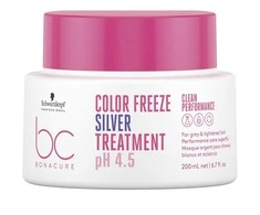 Kaukė dažytiems plaukams Schwarzkopf Bonacure Color Freeze Sidabrinis Treatment pH 4.5 200ml