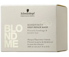 Schwarzkopf Professional BlondMe Bondfinity Deep Repair Mask giliai atkurianti kaukė šviesiems plaukams, 200 ml