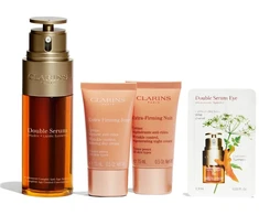 Set Clarins Doble Serum 50ml Extra Firm 15ml Noche 15ml@