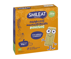 "Smileat" dribsnių keksiukai su bananais ir moliūgais Bio 60g