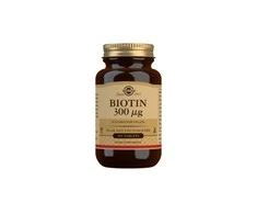 Solgar Biotinas 300 µg tabletės - 100 vnt. pakuotėje