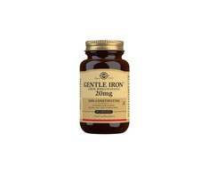 "Solgar Gentle Iron" (geležies bisglicinatas) 20 mg augalinės kapsulės - pakuotė po 90 vnt