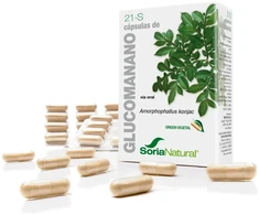 Soria 21-S Glucomanano 400 Mg 60 kapsulių