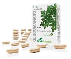 Soria 21-S Glucomanano 400 Mg 60 kapsulių